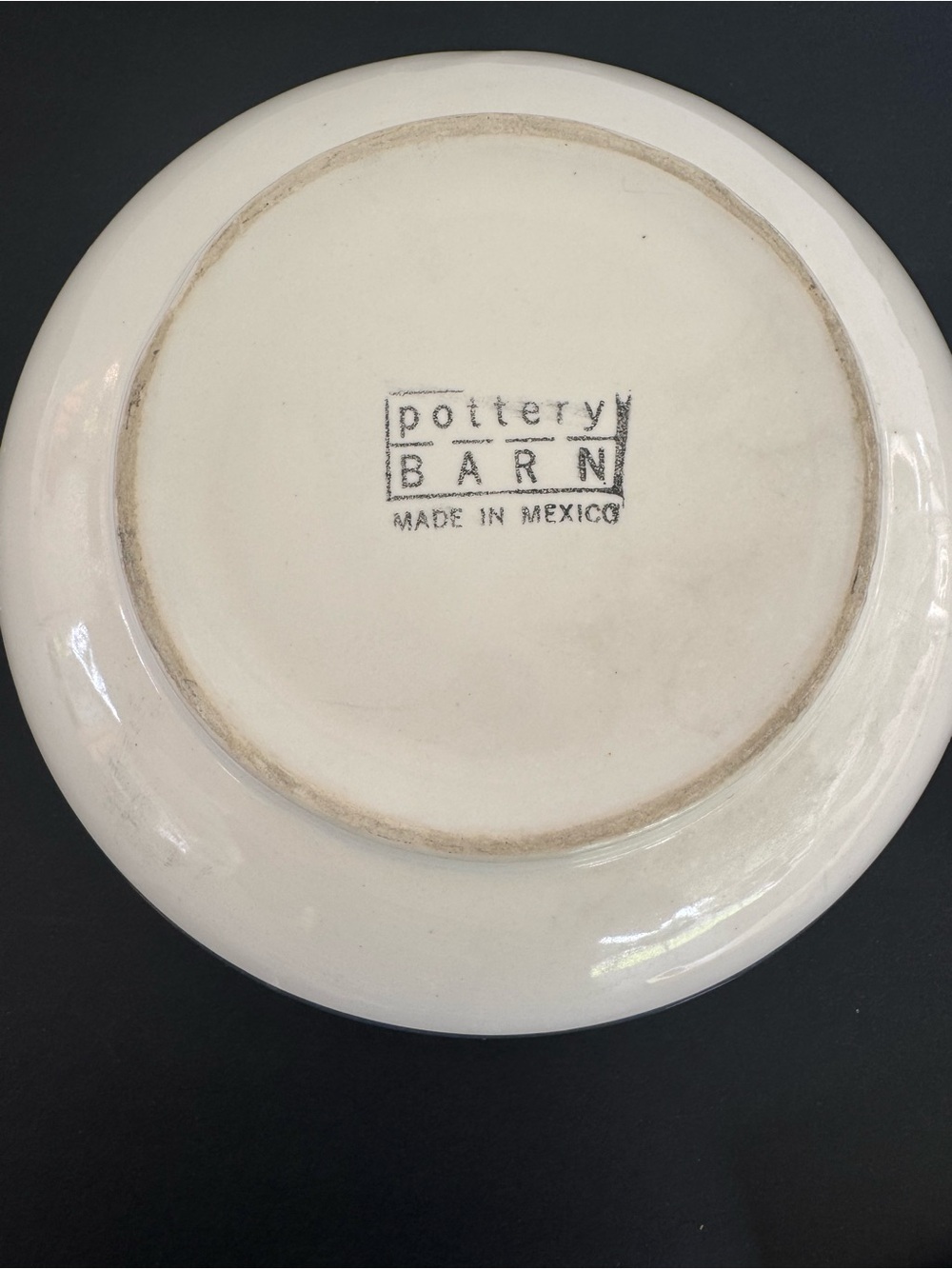 Pottery Barn Green Ceramic Bowl with Red Berry Accent - Picture 2 of 4